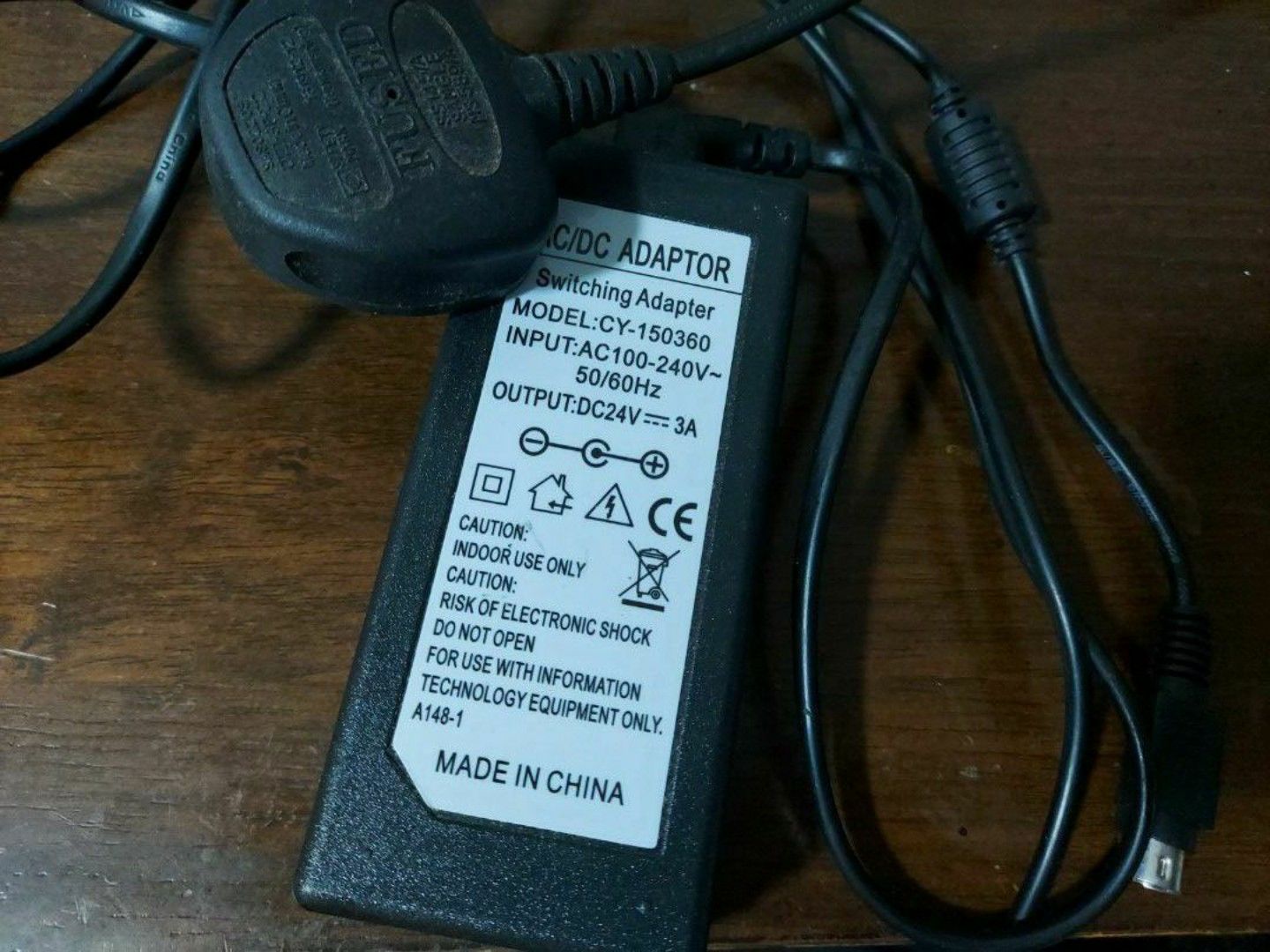 AC/DC Switching Adapter CY-150360 24V 3A 4 Pin