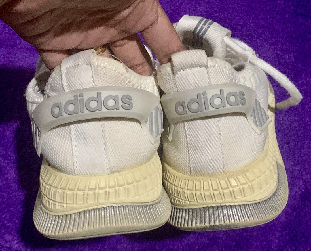 Adidas White Lace-Up Sneakers (Category: Sneakers) located in Carigara. Submitted by spark2503 (Listing ID 1442614766, Image 2). Description: - White Adidas sneakers - Lace-up style - Size: 38 EU / 5 UK / 5.5 US - Perfect for casual wear.