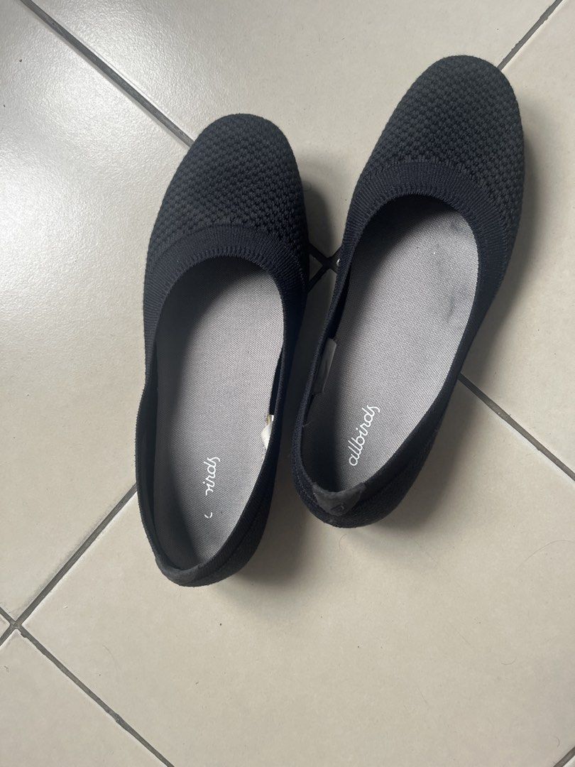 Allbirds Black Knit Ballet Flats (Category: Flats & Sandals) located in Makati City. Submitted by madmd2021 (Listing ID 1442543174, Image 2). Description: - Brand: Allbirds - Style: Black Knit Ballet Flats - Material: Comfortable and breathable knit - Features: Easy slip-on design - Ideal for: Everyday wear Worn- about 4 months RFS: too many shoes at home.