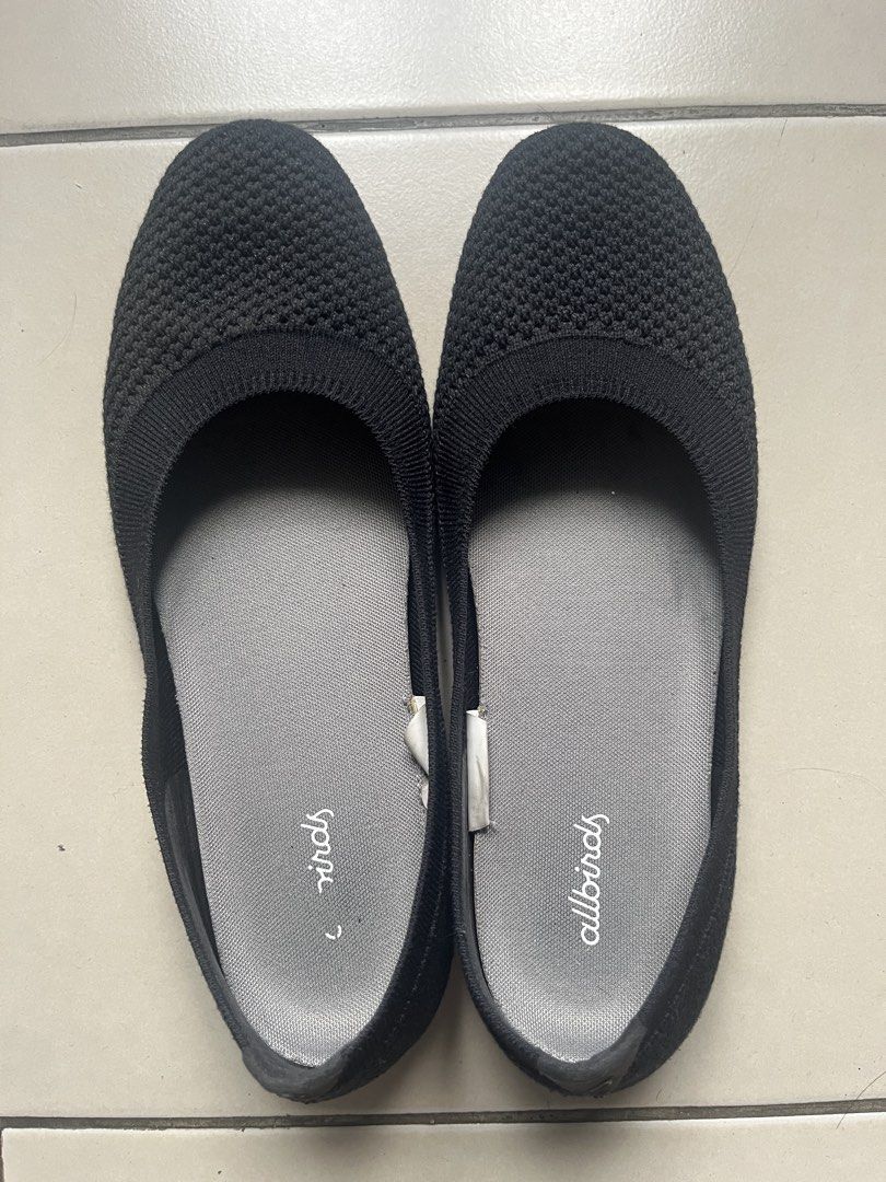 Allbirds Black Knit Ballet Flats (Category: Flats & Sandals) located in Makati City. Submitted by madmd2021 (Listing ID 1442543174, Image 1). Description: - Brand: Allbirds - Style: Black Knit Ballet Flats - Material: Comfortable and breathable knit - Features: Easy slip-on design - Ideal for: Everyday wear Worn- about 4 months RFS: too many shoes at home.