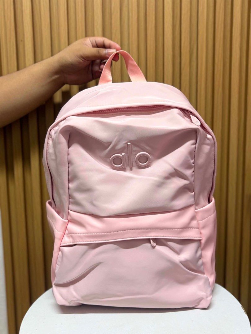 Alo Backpack (Category: Backpacks) located in Quezon City. Submitted by stuffs.hellyy (Listing ID 1442545614, Image 2). Description: ✅thick fabric ✅embroidered ✅authentic quality.