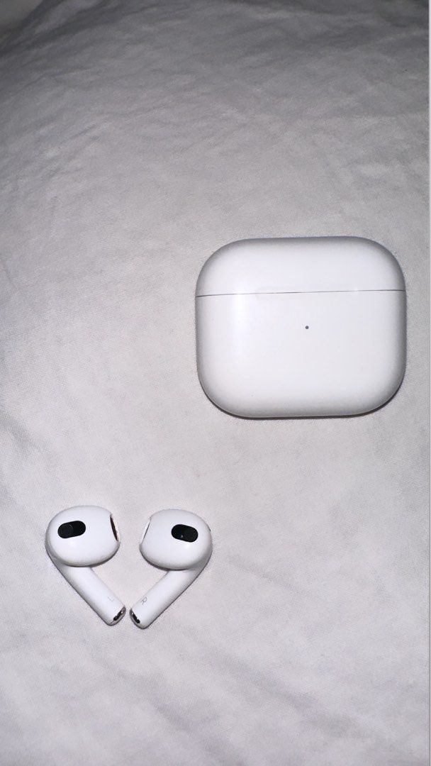 Apple AirPods 3rd Generation with Elephant Case (Category: Headphones & Headsets) located in Manila. Submitted by samanthadu48982 (Listing ID 1442711266, Image 3). Description: - Apple AirPods 3rd Generation - Excellent working condition - 100% battery health - Includes original charging case - Comes with an adorable elephant plush case.