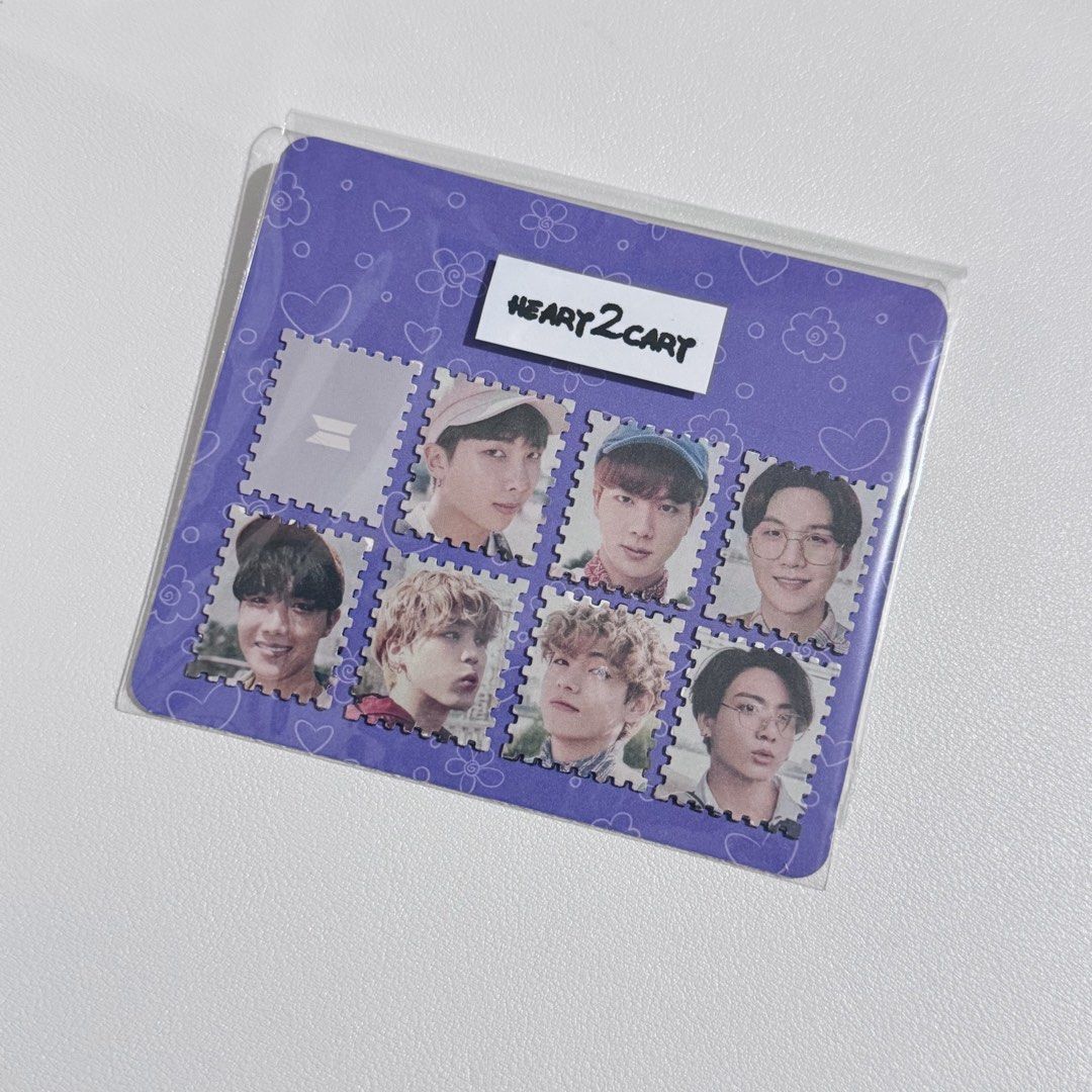 BTS stamp sized ref magnet ot7 set (heart2cart original) (Category: K-Wave Merchandise) located in Pasay City. Submitted by heart2cart (Listing ID 1442607962, Image 1). Description: Made by heart2cart Ref magnet stamp sized ot7 set Check photos foe proof of functionality Only 1 set available .