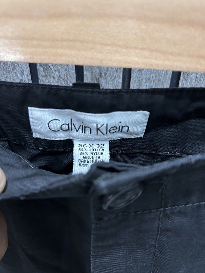 Calvin Klein Slacks (Category: Trousers) located in Malasiqui. Submitted by blckfourthrift (Listing ID 1442598278, Image 3). Description: Calvin Klein Slacks Waist: 37 Length: 42.5 Leg Opening:8.5 Issue/s: None .