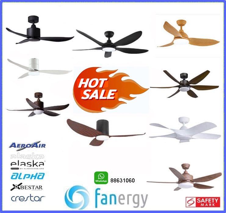 Ceiling Fan (Category: Fans) located in Singapore. Submitted by fanergy (Listing ID 1442555430, Image 1). Description: Various local brands with safety mark available Warranty provided by local manufacturer We provide installation .