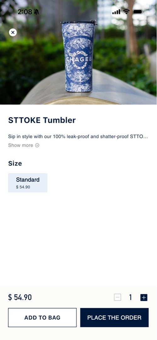CHAGEE STTOKE Tumbler476444777587691520