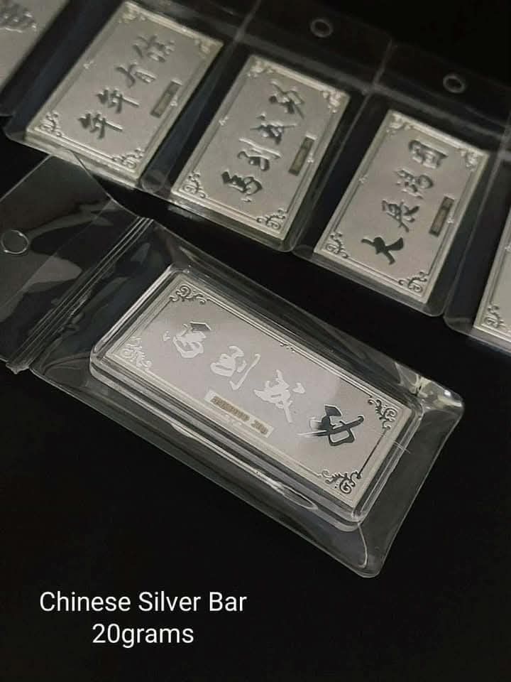 Chinese Silver Bars Available (Category: Currency) located in Manila. Submitted by primejewelry (Listing ID 1442560002, Image 2). Description: .