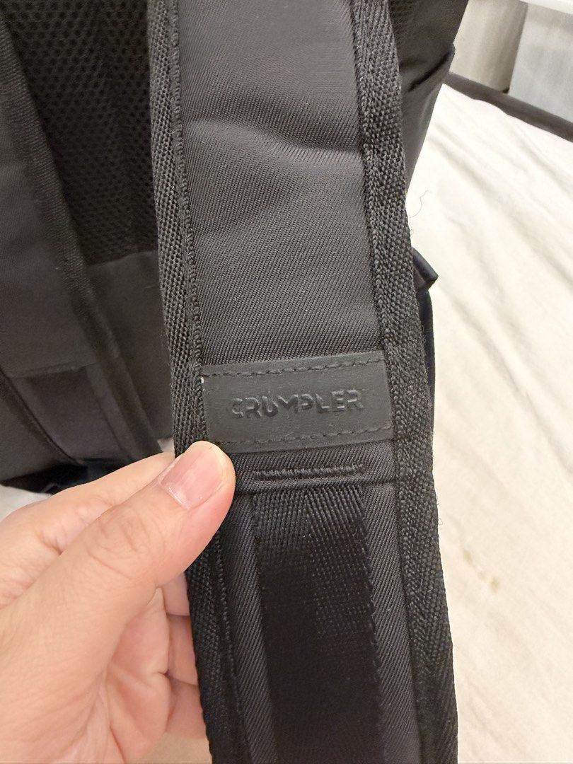 Crumpler Backpack - Black (Category: Backpacks) located in Manila. Submitted by rjsv12345 (Listing ID 1442694806, Image 3). Description: - Black Crumpler backpack - Padded shoulder straps for comfort - Mesh back panel for breathability - Multiple pockets and compartments for organization - Top handles for easy carrying - Side pockets included - Ideal for daily use or travel.