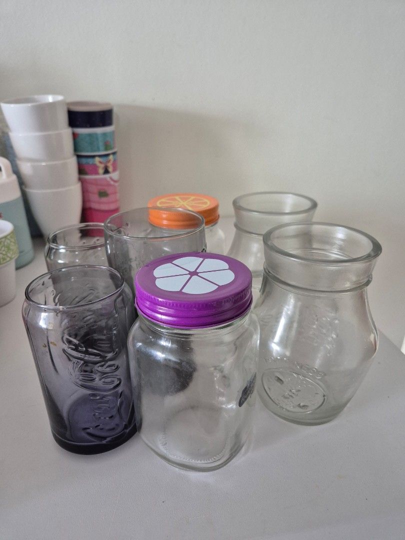Cute Mugs and Glass Jars with Lids