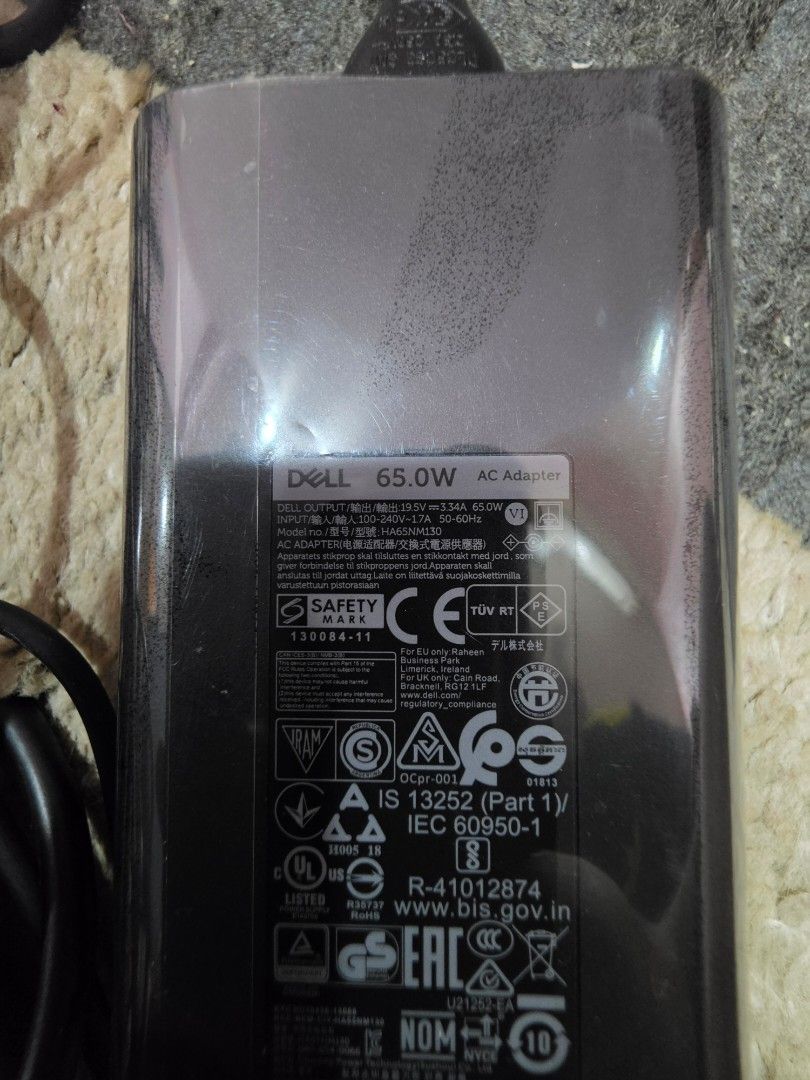 Dell 65W AC Adapter Laptop Charger