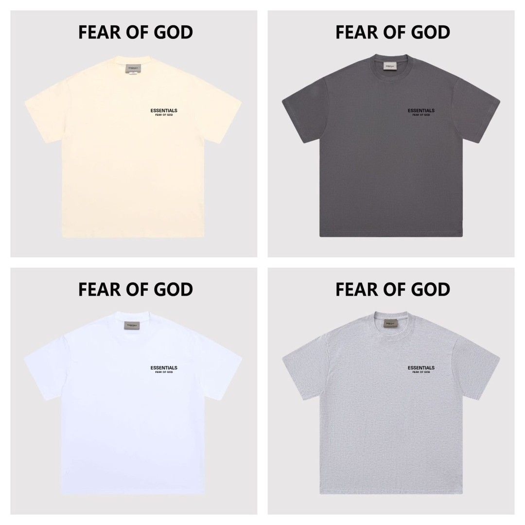 ESSENTIALS TEE （分類：T-shirt、恤衫、有領衫）位於 Hong Kong。 由 josestore 提交（商品編號 1442553367，圖片 1）。簡介： ＄99/1 👉新版圖片及尺寸 🌈ESSENTIALS TEE 💁🏻‍♂️M to 3XL ⚠️圖片只供參考，顏色或許有少量色差 ⚠️衣服有機會有1-3cm左右誤差純屬正常！ ⚠️預訂貨品不設仼何退款換碼，請自行預鬆 ⚠️貨品為直接廠商訂貨、非專門店購入、請閣下小心選購！介意者勿購買。。