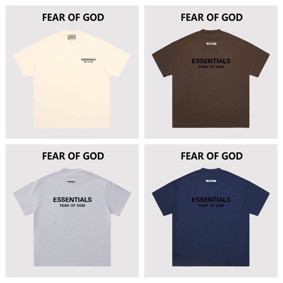 ESSENTIALS TEE （分類：T-shirt、恤衫、有領衫）位於 Hong Kong。 由 josestore 提交（商品編號 1442553367，圖片 2）。簡介： ＄99/1 👉新版圖片及尺寸 🌈ESSENTIALS TEE 💁🏻‍♂️M to 3XL ⚠️圖片只供參考，顏色或許有少量色差 ⚠️衣服有機會有1-3cm左右誤差純屬正常！ ⚠️預訂貨品不設仼何退款換碼，請自行預鬆 ⚠️貨品為直接廠商訂貨、非專門店購入、請閣下小心選購！介意者勿購買。。
