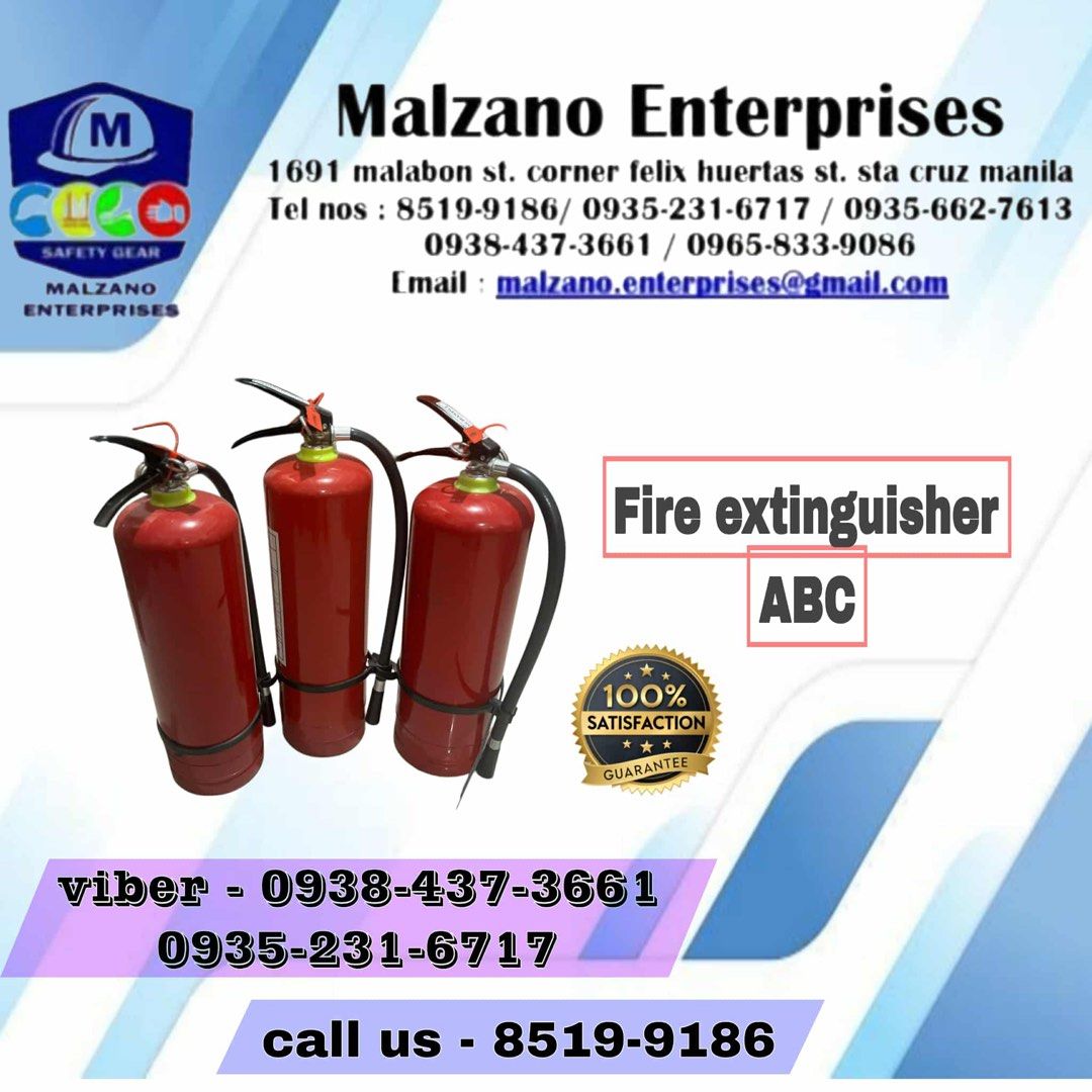 Fire extinguisher abc - hcfc - fire equipment (Category: Looking For) located in Naic. Submitted by strongfigt25846 (Listing ID 1442690667, Image 1). Description: WE SUPPLY PPE FROM HEAD TO FOOT And the ff. Items -FIRE FIGTING EQUIPMENT -MEDICAL SUPPLIES -BARRIERS, CONE’S,EARLY WARNING DEVICE -EMERGENCY AND RESCUE -TRASHBINS FREE DELIVERY WITHIN MANILA! We discount for the bulk We do shipping nationwide.