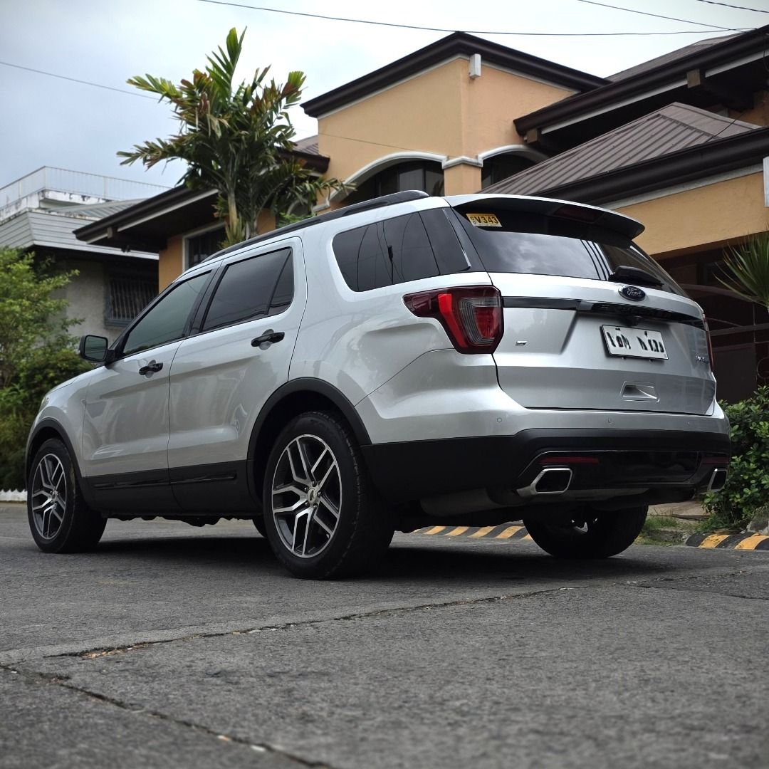 Ford Explorer S ecoboost 4WD (Category: Used Cars) located in Antipolo. Submitted by elmcarstrading (Listing ID 1442543047, Image 2). Description: 2017 Ford Explorer Sport 4WD ✔ 3.5L EcoBoost Twin-Turbo V6 (365hp) ✔ 4WD (Four-Wheel Drive) ✔ Automatic Transmission with Paddle Shifter ✔ Premium Black Leather Interior with Red Stitches ✔ Power Front Seats (Driver+Passenger) ✔ Touchscreen Infotainment System with Rear Headrest monitor ✔ Reverse Camer