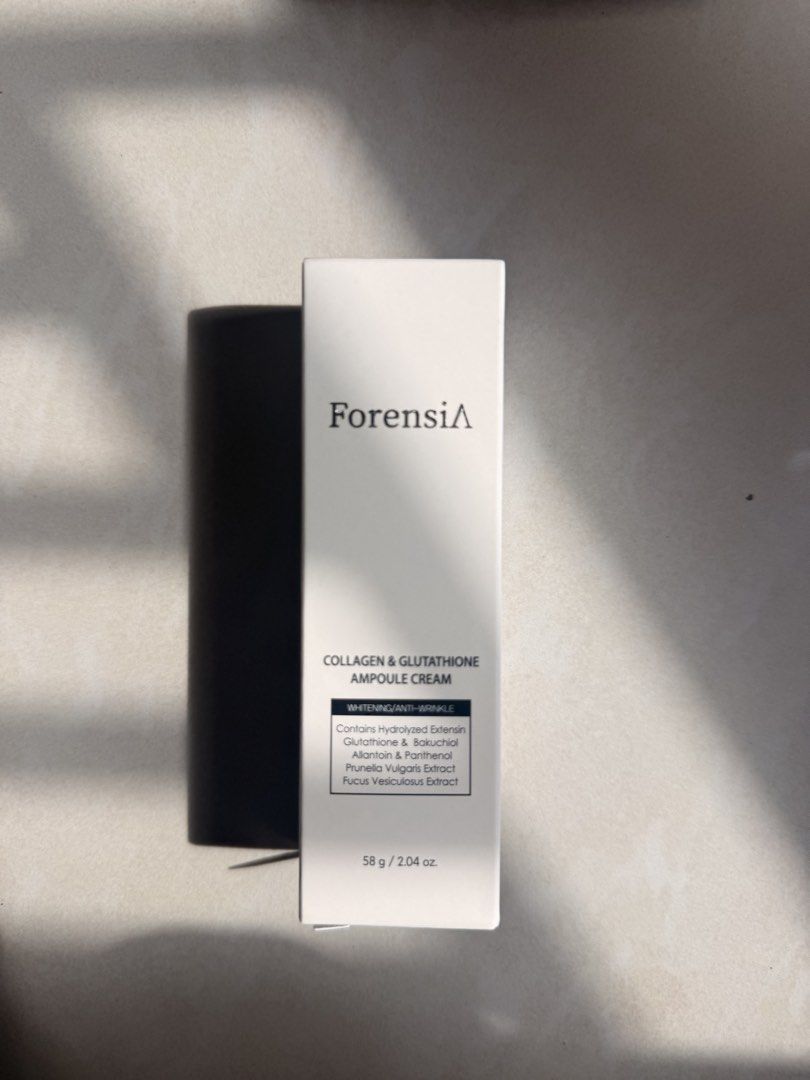 forensia collagen and glutathione ampoule cream 膠原蛋白面霜ForensiA Collagen & Glutathione Ampoule Cream, 健康及營養食用品, 健康補充品,  健康補充品- 維他命及補充品- Carousell