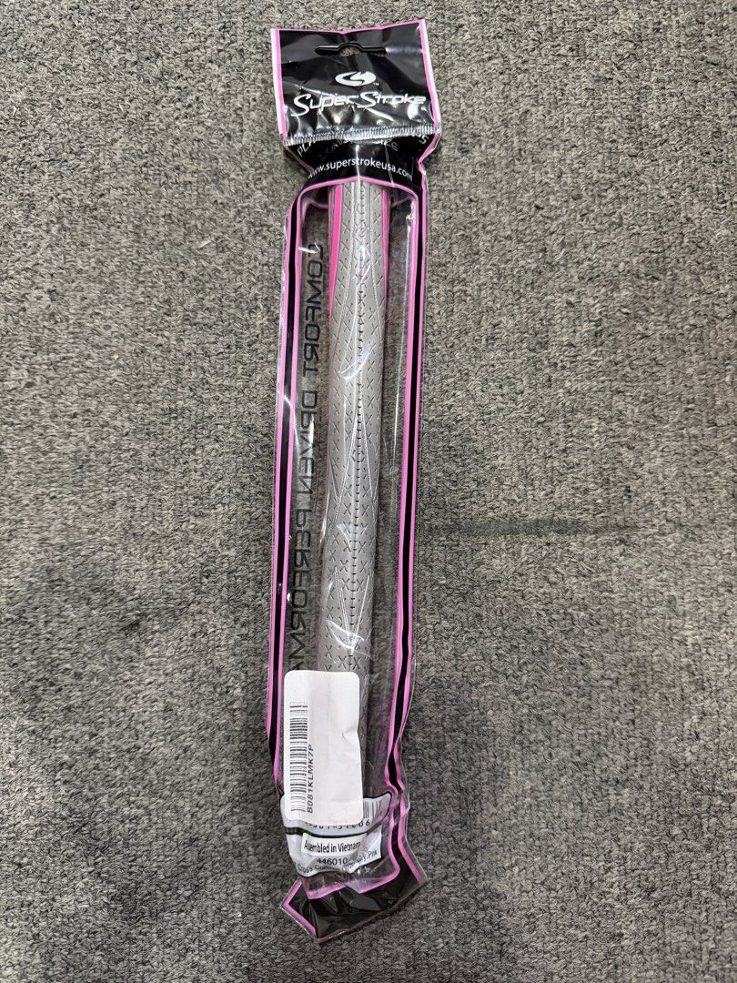 Golf Grips - Super Stroke (Category: Golf) located in Quezon City. Submitted by judyann.manuel (Listing ID 1414103495, Image 2). Description: SuperStroke Cross Comfort Club Grip Undersize Gray Pink RFS: No longer needed, kept as spare only Location: Tomas Morato, QC Pick up or Lalamove (payment first before shipping) / shipping fee: shoulder buy the buyer..