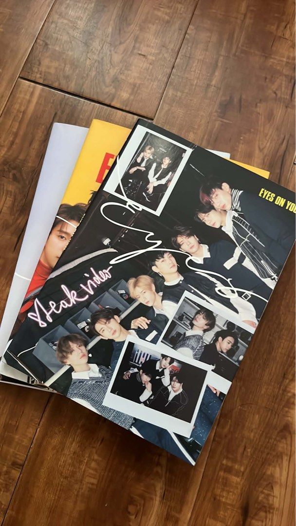 GOT7 Eyes on You Albums (Category: CDs & DVDs) located in Cagayan de Oro. Submitted by gmaegp1020 (Listing ID 1442567247, Image 3). Description: - GOT7 'Eyes on You' photobook - 350 php for each album - 950 for all 3 albums - complete with pcs - bought from @/peachsunset (twt) rfs: grew out of my kpop phase.