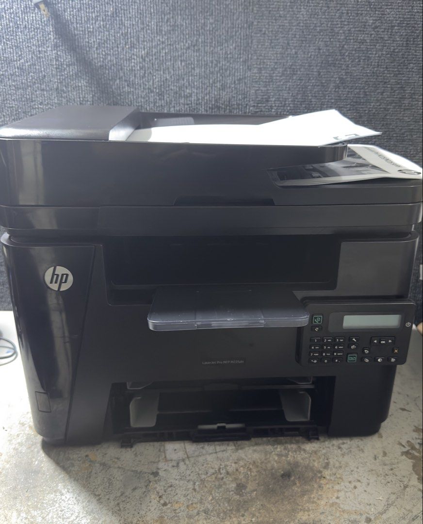 HP LaserJet Pro M225 (Category: Printers, Scanners & Copiers) located in Makati City. Submitted by jtechs (Listing ID 1442682905, Image 2). Description: - HP LaserJet Pro M225/M226 Series printer with usb cord power cord and toner cartridge - Black laser printer - Includes test page and documentation - Ideal for home or office use - In excellent working condition.