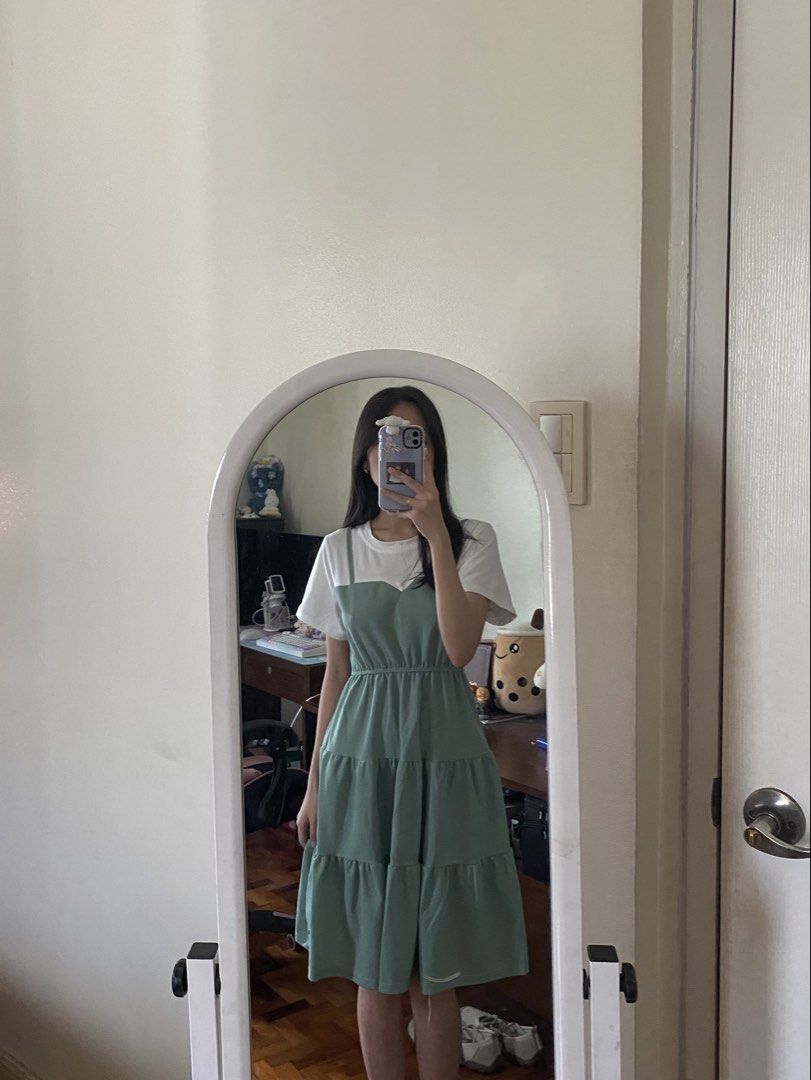 HQ Romper Dress - Teal/Green (Category: Dresses) located in Quezon City. Submitted by lightsnowie (Listing ID 1442592831, Image 1). Description: - fits XS-M - no flaws/damages - bought in China .
