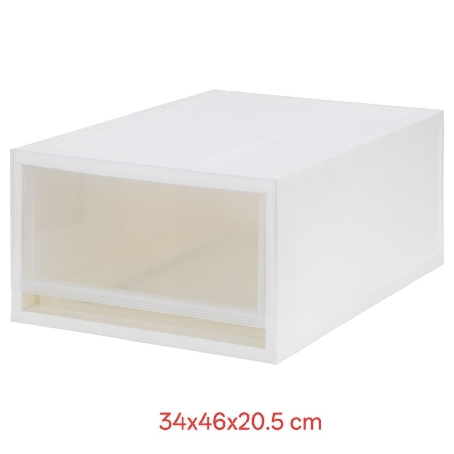 Ikea Stackable White Storage Drawer Organizer X2