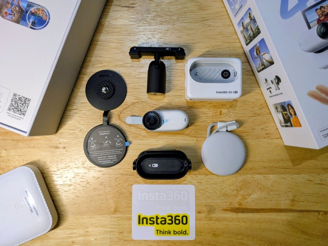 Insta360 GO 3 4K Action Camera with Accessories (Category: Cameras) located in Manila. Submitted by feaster1213 (Listing ID 1442692113, Image 2). Description: - Insta360 GO 3 (4K version) - Includes original charging case and mount - All other accessories shown are included - Ideal for capturing action and adventures - Everything is in the original box FREEBIES (1.3k worth) - 60m waterproof diving case - Protection Case (anti-scratch, anti-fall) 