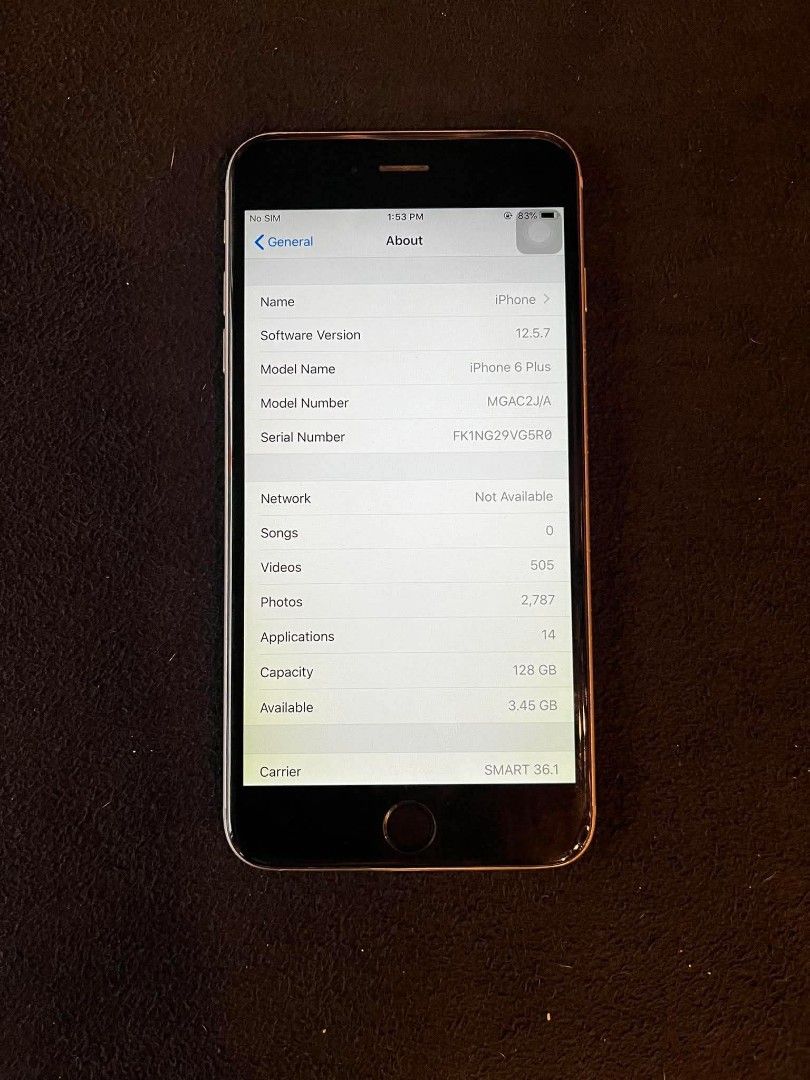 Iphone 6+ (Category: iPhone 6 Series) located in Naga. Submitted by salakot4400 (Listing ID 1442695884, Image 2). Description: issue shaky na Yung camera and di na sya na downloadan and wifi use nalang sya pero all goods pa naman .