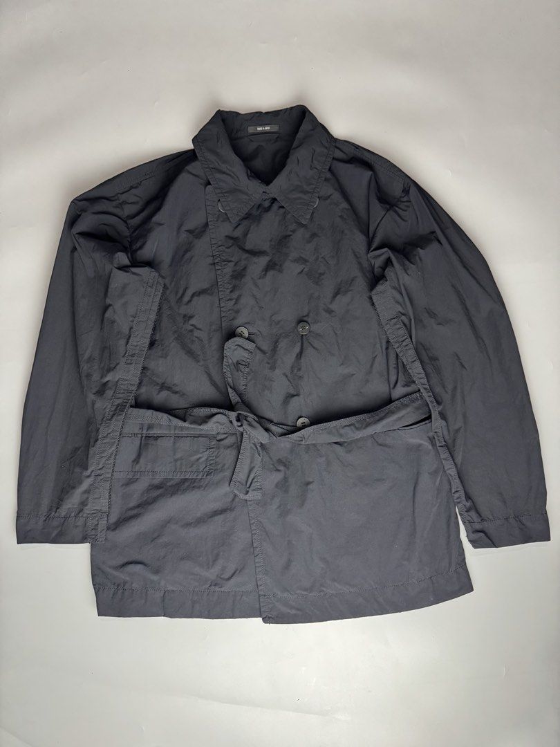 Issey Miyake Men - Segmented Trench in Nylon - Coat (Category: Coats, Jackets and Outerwear) located in San Pablo. Submitted by _daddyrey (Listing ID 1442554487, Image 1). Description: Issey Miyake Men - Segmented Trench in Nylon - Coat No flaws at all Excellent to nee condition Authentic Size : labeled 3 JPN Measurements : 24” width 32” length 22” shoulders 25” sleeve DM!.