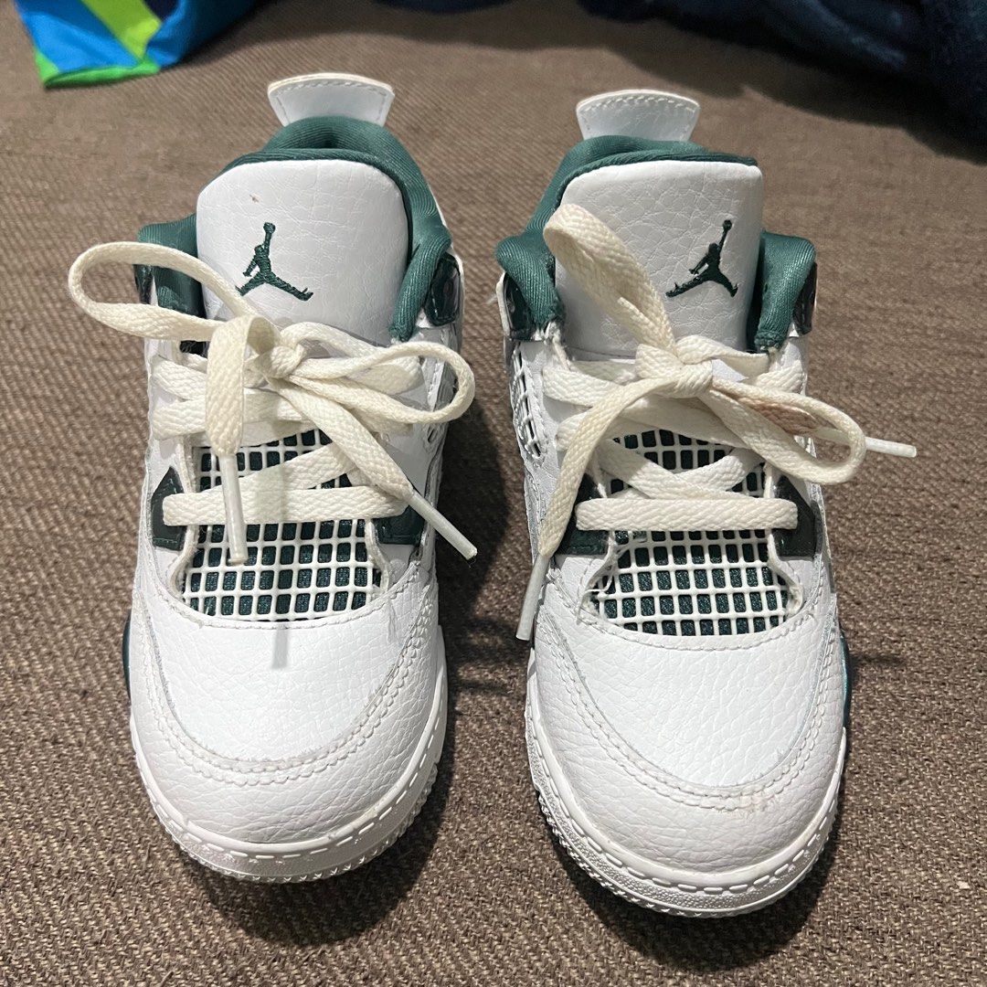 Jordan 4 for kids “Oxidized Green” (US 10C) (Category: Babies & Kids Fashion) located in Caloocan City. Submitted by _acearanda (Listing ID 1442680539, Image 1). Description: Jordan 4 “Oxidized Green” for Sale! 100% Authentic from Nike - Like new - No smell - Clean inside - No issue Rfs: Naliitan na..