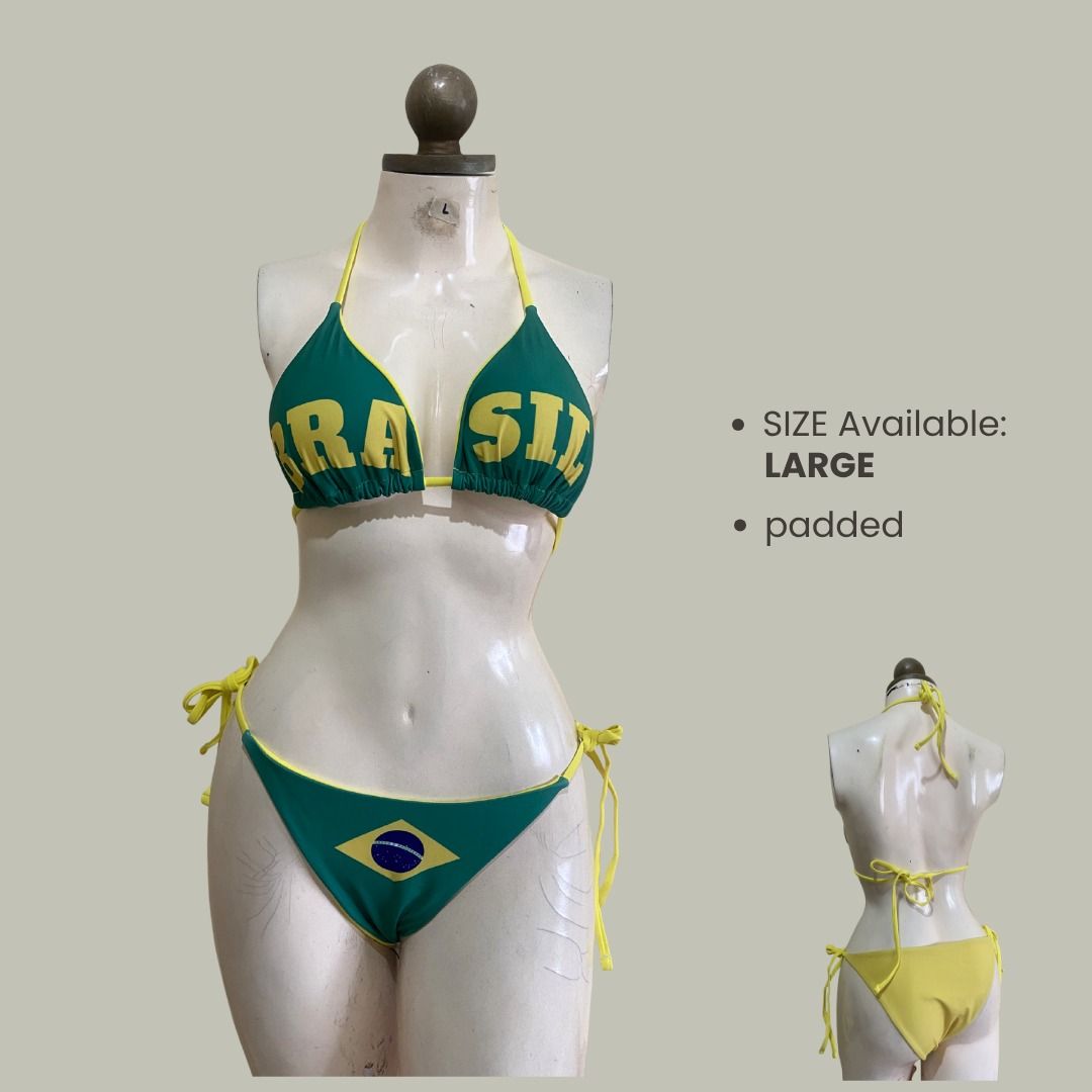 L green brasil self tie swimsuit (Category: Bikinis & Swimsuits) located in Bacoor. Submitted by hijasph (Listing ID 1442649470, Image 1). Description: BRAND NEW Available: large Payment: ✅ g.cash/ b.ank Transfer DELIVERY/SHIPPING: ✅ J&T.