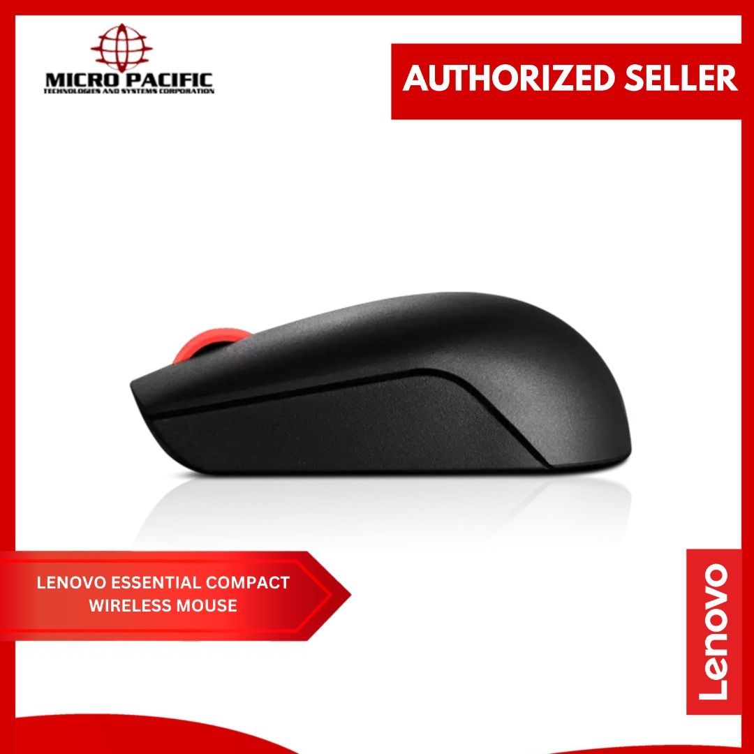 LENOVO ESSENTIAL COMPACT WIRELESS MOUSE (Category: Mouse & Mousepads) located in Makati City. Submitted by micro_pacific (Listing ID 1442611760, Image 3). Description: The Lenovo Essential Compact Wireless Mouse, designed with your convenience in mind. It’s easy to get more done when you don’t have to waste time untangling messy cables or searching the office for new batteries. Its compact size makes it the perfect companion no matter what the oc