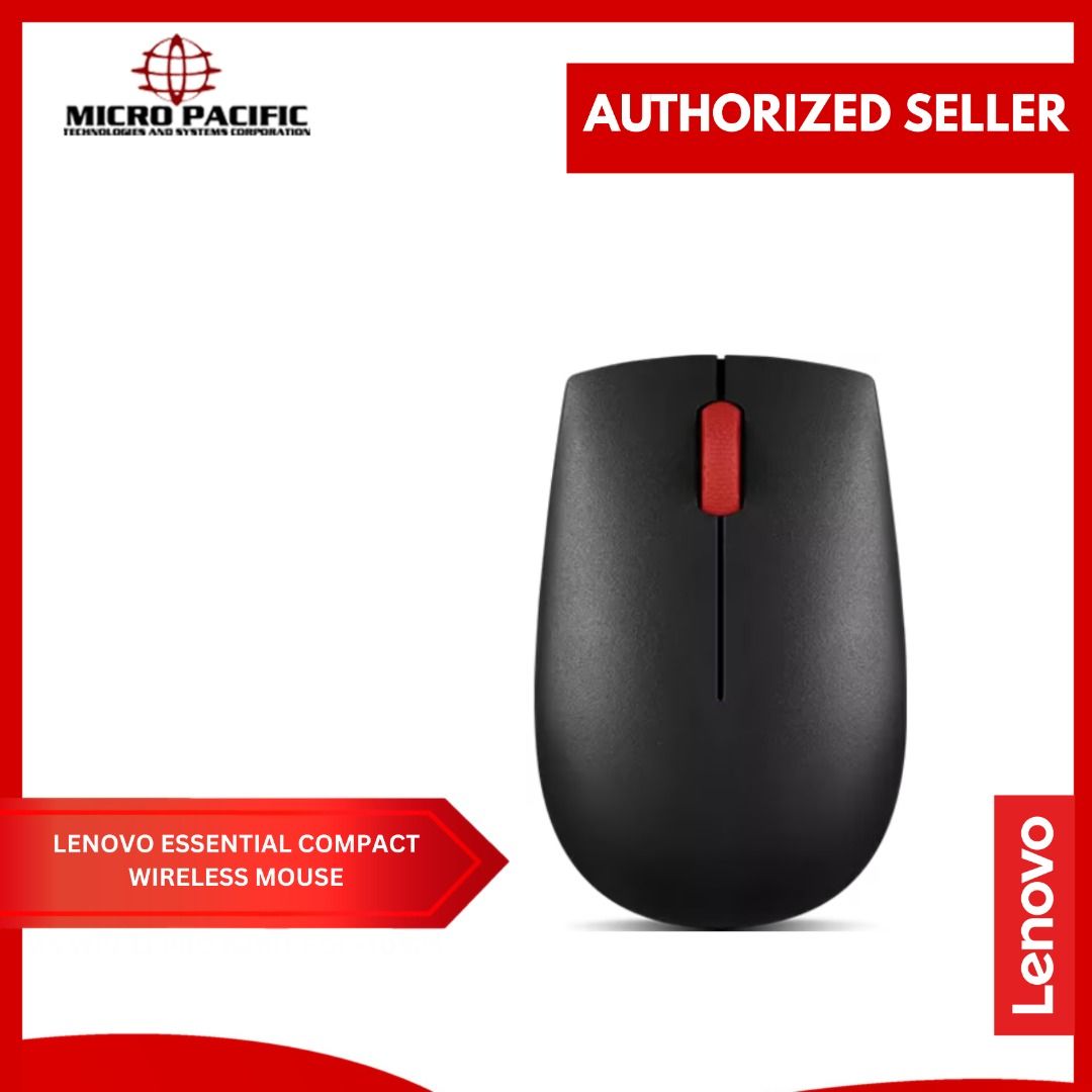 LENOVO ESSENTIAL COMPACT WIRELESS MOUSE (Category: Mouse & Mousepads) located in Makati City. Submitted by micro_pacific (Listing ID 1442611760, Image 1). Description: The Lenovo Essential Compact Wireless Mouse, designed with your convenience in mind. It’s easy to get more done when you don’t have to waste time untangling messy cables or searching the office for new batteries. Its compact size makes it the perfect companion no matter what the oc