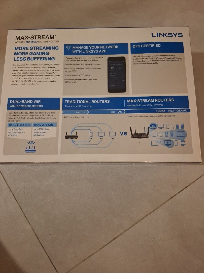 Linksys AC2600 MU-MIMO Gigabit Router476617955660288003