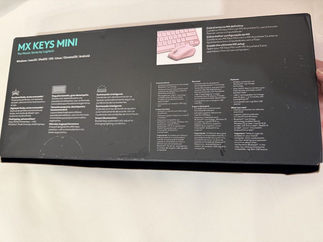 Logitech mx keys mini rose pink476732711345868805