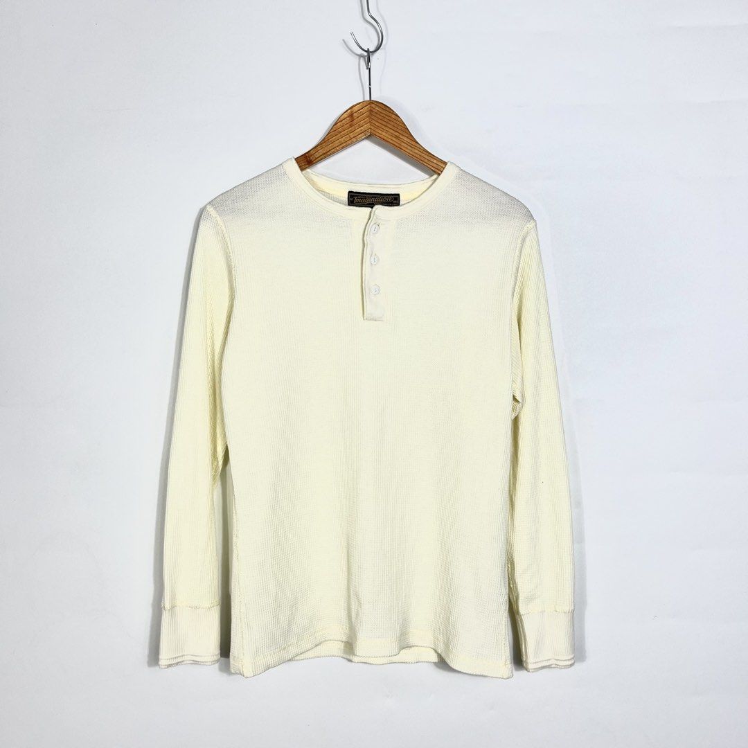 MADEN Waffle Knit Henley Sweater (Category: Tshirts & Polo Shirts ) located in Bulacan. Submitted by vanitylab (Listing ID 1442631445, Image 2). Description: Dimension: 19 W x 26 L .
