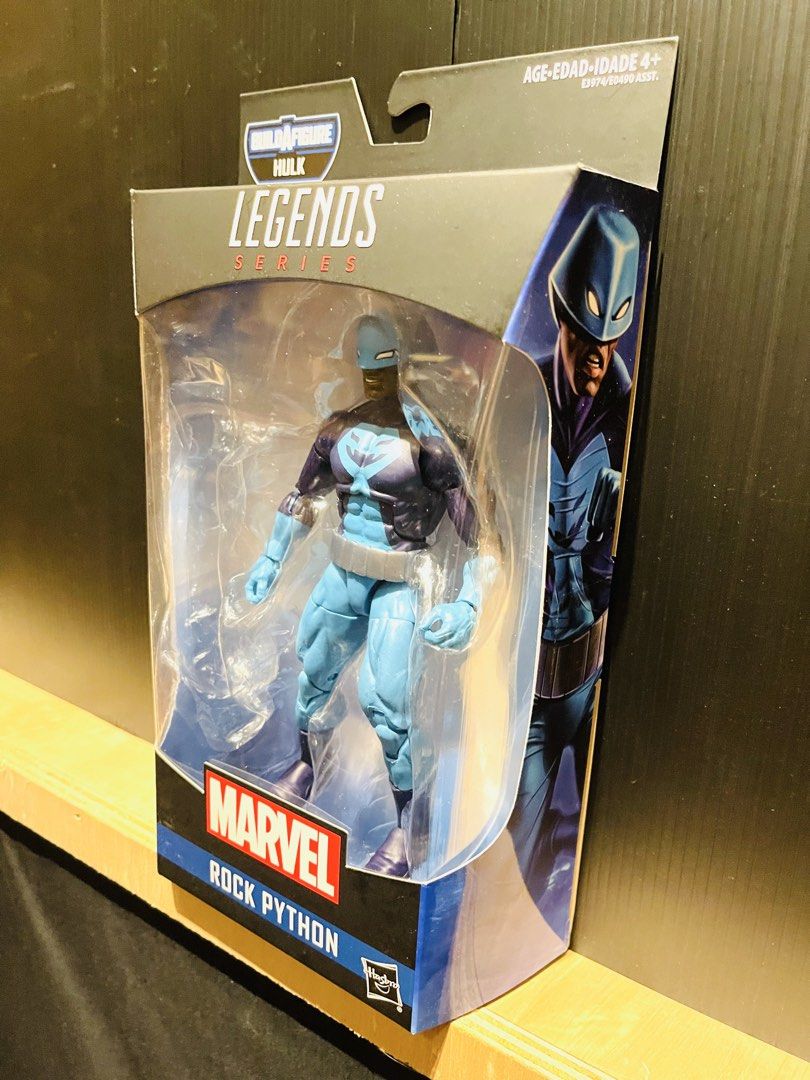 Marvel Legends Rock Python (Category: Toy Figures) located in Singapore. Submitted by tituswhyte (Listing ID 1442657163, Image 3). Description: Marvel Legends Rock Python 6” scape action figure by Hasbro Figure is new in box. Delivery can be arranged for $5.