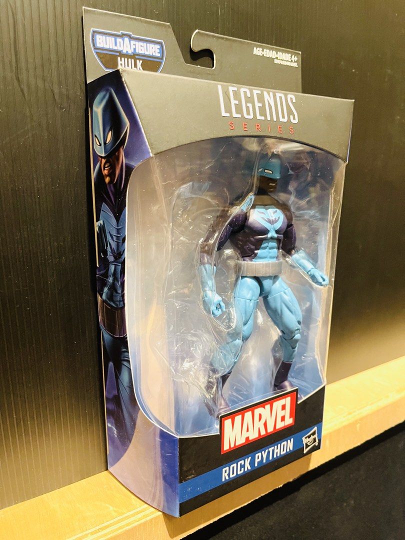 Marvel Legends Rock Python (Category: Toy Figures) located in Singapore. Submitted by tituswhyte (Listing ID 1442657163, Image 2). Description: Marvel Legends Rock Python 6” scape action figure by Hasbro Figure is new in box. Delivery can be arranged for $5.