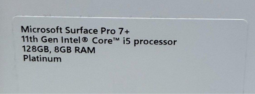Microsoft Surface Pro 7+ 128GB Platinum476602433768017923