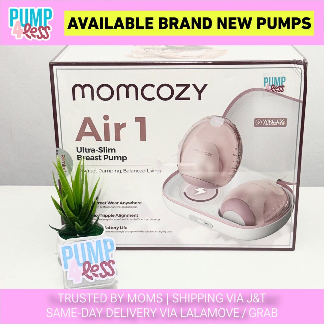 Momcozy Air 1 (Category: Breastfeeding & Bottle Feeding) located in Manila. Submitted by pump4lessph (Listing ID 1442718735, Image 1). Description: ✅ Brand New & Sealed ✅ 💯 original and sourced from US ✅ buy from a shop that is trusted by moms 📍 Makati City 📦 shipping nationwide via J&T with INSURANCE 🛵 same-day delivery via Lalamove/Grab We also offer breast pump rentals, please check Pump4Less PH on Blue App. Perfect for those who do not kn