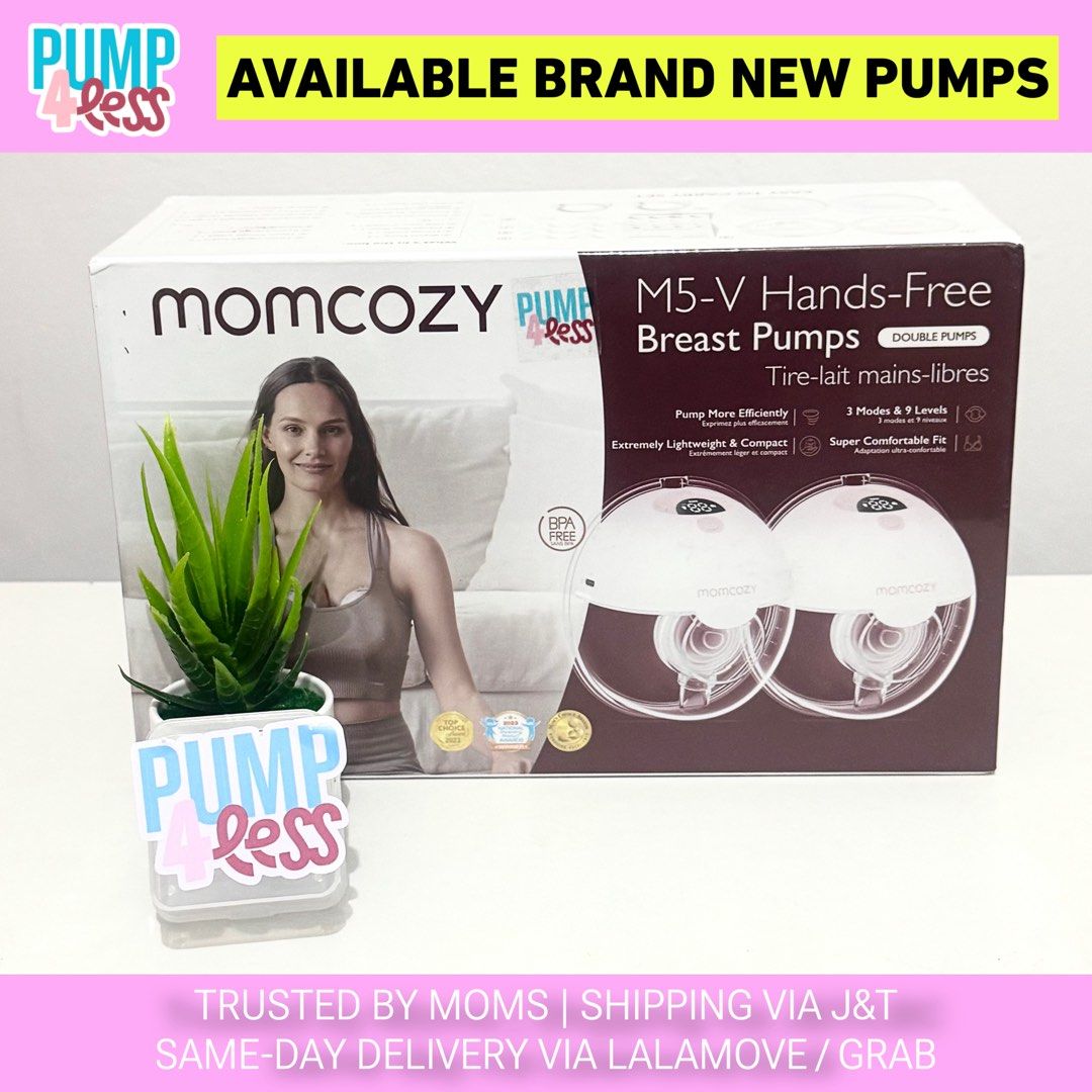 Momcozy M5 Sakura Pink (Category: Breastfeeding & Bottle Feeding) located in Manila. Submitted by pump4lessph (Listing ID 1442718739, Image 1). Description: ✅ Brand New & Sealed ✅ 💯 original and sourced from US ✅ buy from a shop that is trusted by moms 📍 Makati City 📦 shipping nationwide via J&T with INSURANCE 🛵 same-day delivery via Lalamove/Grab We also offer breast pump rentals, please check Pump4Less PH on Blue App. Perfect for those who 