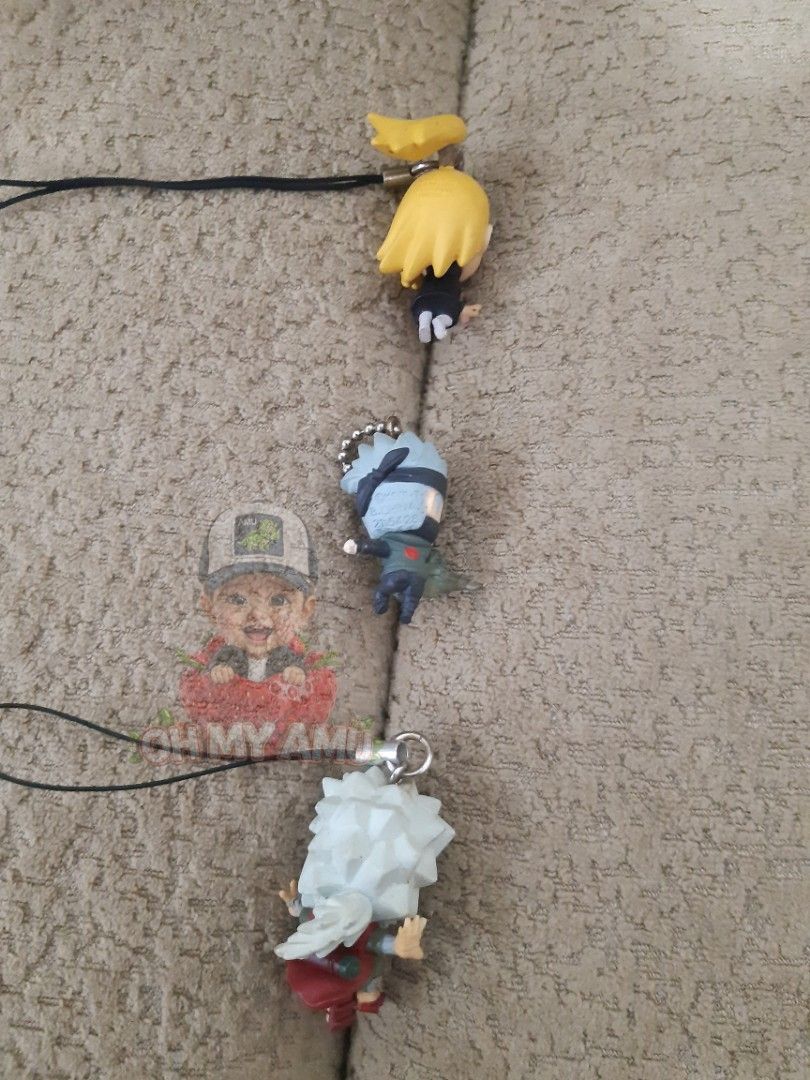 NARUTO CHARMS SET (Category: Character Goods) located in Tarlac. Submitted by ohmyamu (Listing ID 1442601902, Image 3). Description: NARUTO CHARMS AS SET DEIDARA KAKASHI JEERAIYA OFFICIAL MERCH ORIGINALJ&T LBC GoGoExpress.