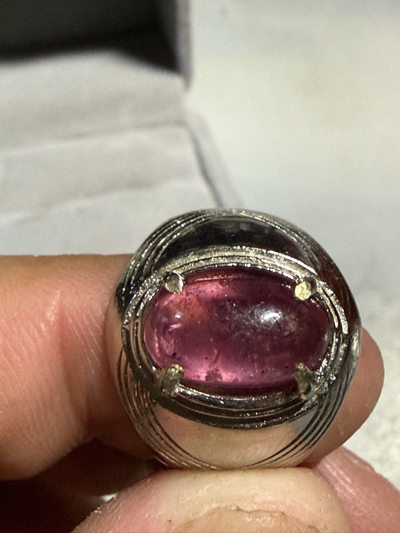 Natural Ruby (Category: Jewelry) located in Singapore. Submitted by ranosky76 (Listing ID 1442720227, Image 3). Description: Natural Ruby weight with ring 50.80 ct diameter 11.1 mmx 7.7mm x 6.1 mm comes with ring alpaka super size 16 or US 7.