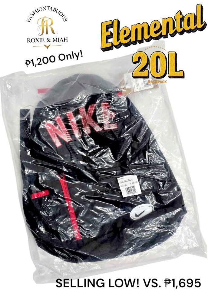 Nike Elemental Backpack with Pencil Case (Category: Backpacks) located in Mandaluyong City. Submitted by luxprelovedbagsparadise (Listing ID 1442689633, Image 3). Description: ON SALE!! ₱ 1,200.00 ONLY!! 💯% Authentic Nike Elemental Backpack with Pencil Case ❤️ ✨Style meets function in the Nike Elemental Backpack — your go-to bag for daily use, school, gym, or travel. ✨Designed with a sleek profile and durable materials, it offers plenty of space