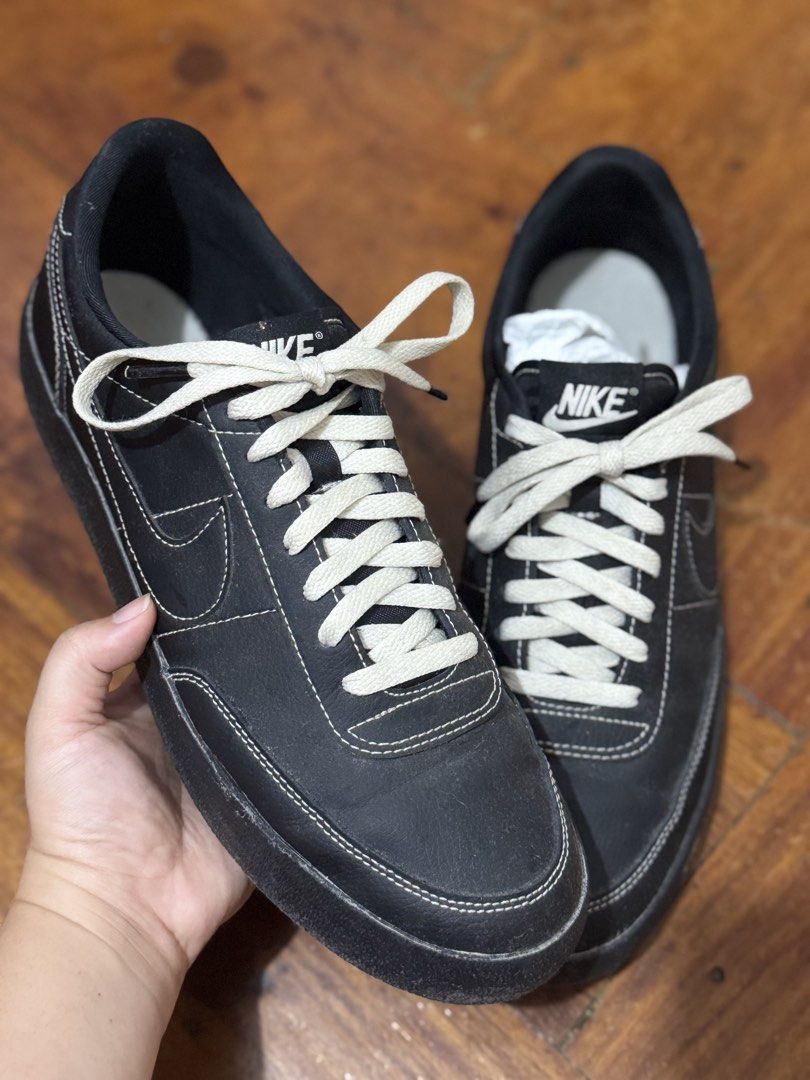 Nike Killshot 2 Sleek Black Leather (Category: Sneakers) located in Muntinlupa City. Submitted by slaybabee (Listing ID 1442605337, Image 2). Description: Size - US Men 10 / US Women 11.5 No Box Rfs - Declutter .