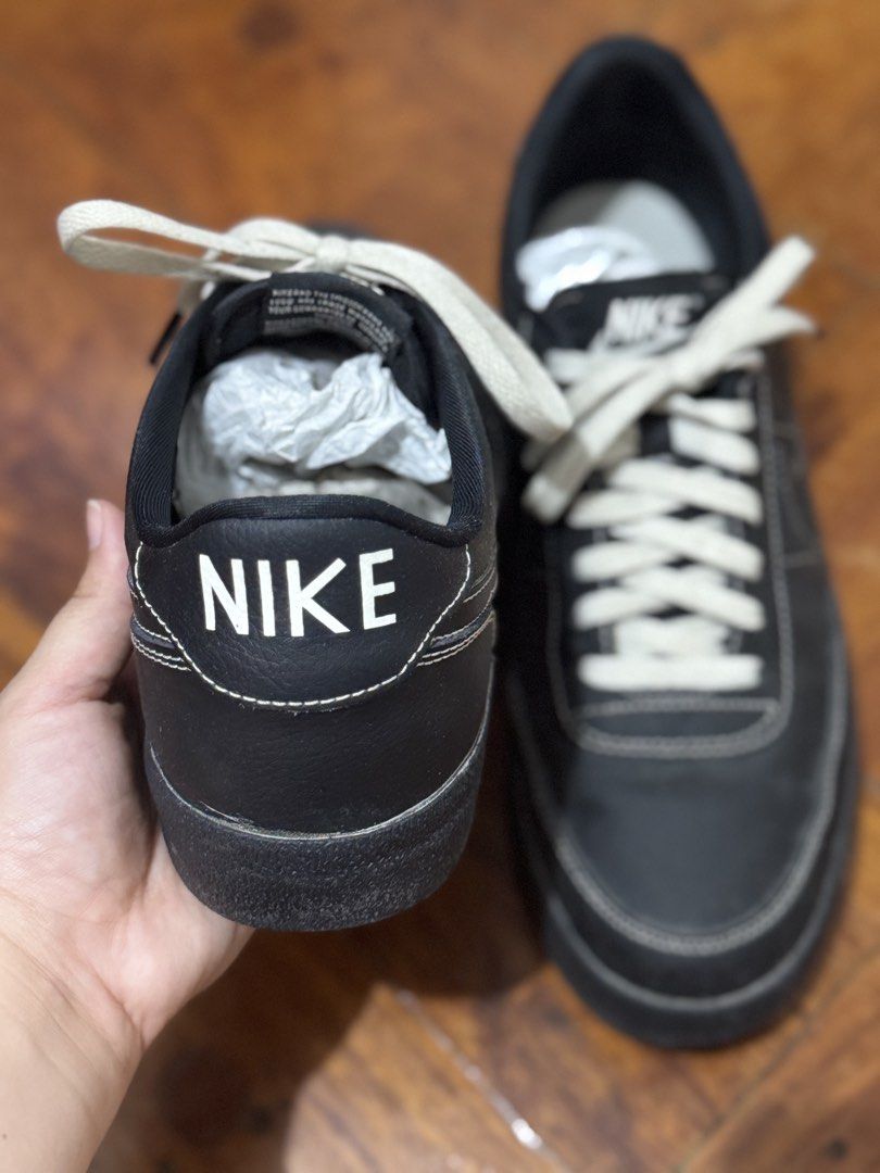 Nike Killshot 2 Sleek Black Leather (Category: Sneakers) located in Muntinlupa City. Submitted by slaybabee (Listing ID 1442605337, Image 3). Description: Size - US Men 10 / US Women 11.5 No Box Rfs - Declutter .