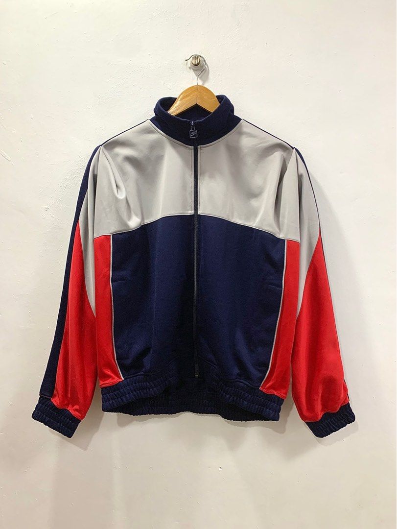 NIKE LAB x MARTINE ROSE TRG TRACK JACKET (Category: Coats, Jackets and Outerwear) located in Cavite. Submitted by ___layern0ne (Listing ID 1442687973, Image 2). Description: Tagged Size: M Armpit to Armpit (front): 31.5 inches Shoulder to Shoulder: 17.5 inches Sleeve Length: 25.5 inches Length: 26 inches Measured laid flat and at its longest point | Stretchable material Slightly wrinkled due to storage Overall Condition: The item is in great, fun