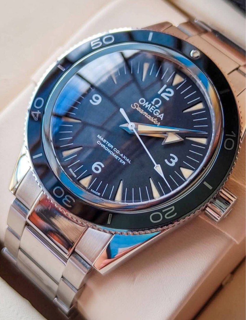 OMEGA SEAMASTER 300 MASTER CO-AXIAL CHRONOMETER ⚓✨ (Category: Luxury Watches) located in Manila. Submitted by kristinepenafiel (Listing ID 1442639202, Image 3). Description: OMEGA SEAMASTER 300 MASTER CO-AXIAL CHRONOMETER ⚓✨ A modern classic featuring Omega’s Master Co-Axial movement, anti-magnetic technology, and ceramic bezel. ✔️ Black Dial ✔️ Certified Chronometer ✔️ Complete Set ✔️ 41mm Case ✔️ Model: 233.30.41.21.01.001 Price: ₱268,000 Messa