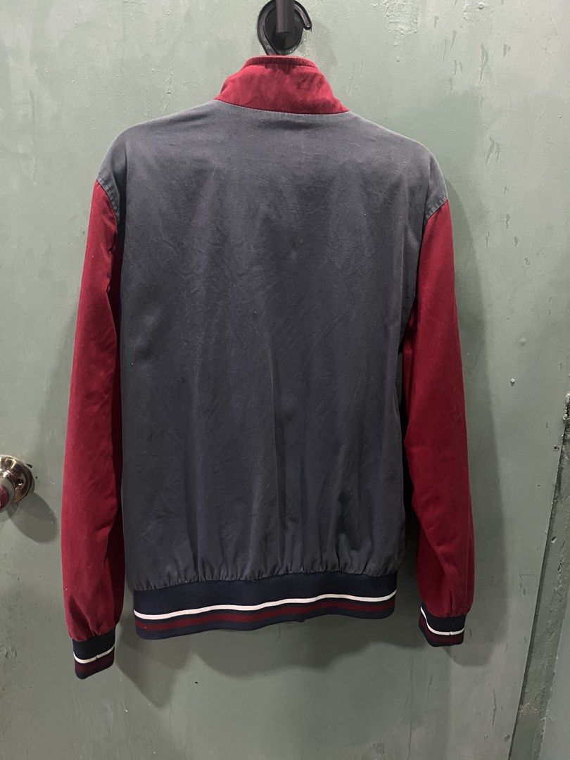 Petrol 1970 Premium Utilitarian Denim Jacket Size S (Category: Coats, Jackets and Outerwear) located in Antipolo. Submitted by tomale1 (Listing ID 1442556347, Image 2). Description: Petrol jacket from the 1970 collection. Premium utilitarian denim. Two-tone design with red and grey panels. Full zip front with pockets. Ribbed cuffs and hem. Great for casual wear..