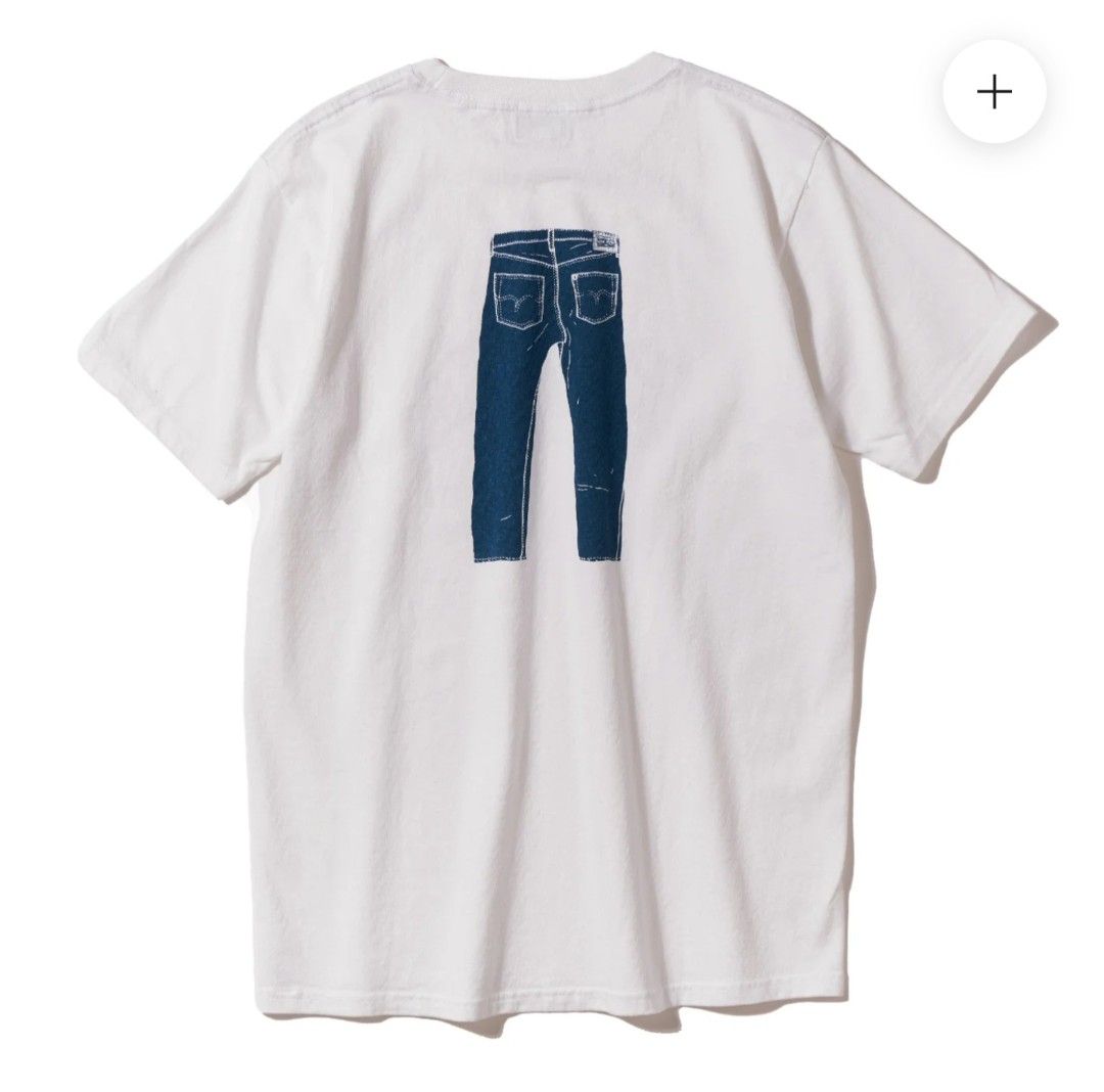 Pherrows & Co. Tokyo Japan White T-shirt (Category: Tshirts & Polo Shirts ) located in Paranaque City. Submitted by armoredclavio (Listing ID 1442675135, Image 3). Description: - Brand: Pherrows & Co. - Color: White - Design: Graphic print of jeans (front and back) - Origin: Made in Japan - Condition: Brand new, still in original packaging.