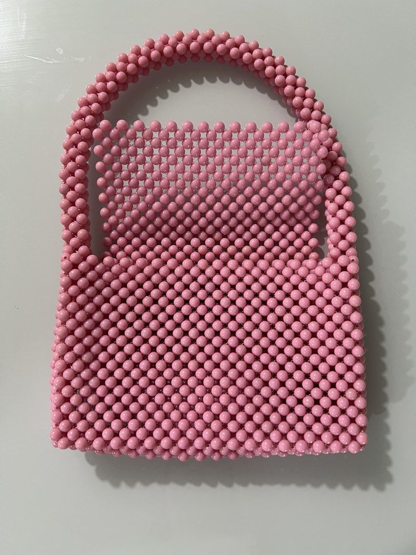 Pink Beaded Bag (Category: Purses & Pouches) located in Quezon City. Submitted by ccloset.cleanup (Listing ID 1442630717, Image 3). Description: ❌ I WILL NOT REPLY TO LOW BALLERS 📣NO WHEN WORN PHOTOS, since flat-lay measurements are provided 🛵Mode of Delivery: Only Lalamove, Grab, or Angkas *Booking & Shipping fees, booked and shouldered by the Buyer* 💰Mode of Payment: GCash or Bank Transfer (BDO or BPI) *Payment Before Shipping* *No Refunds o