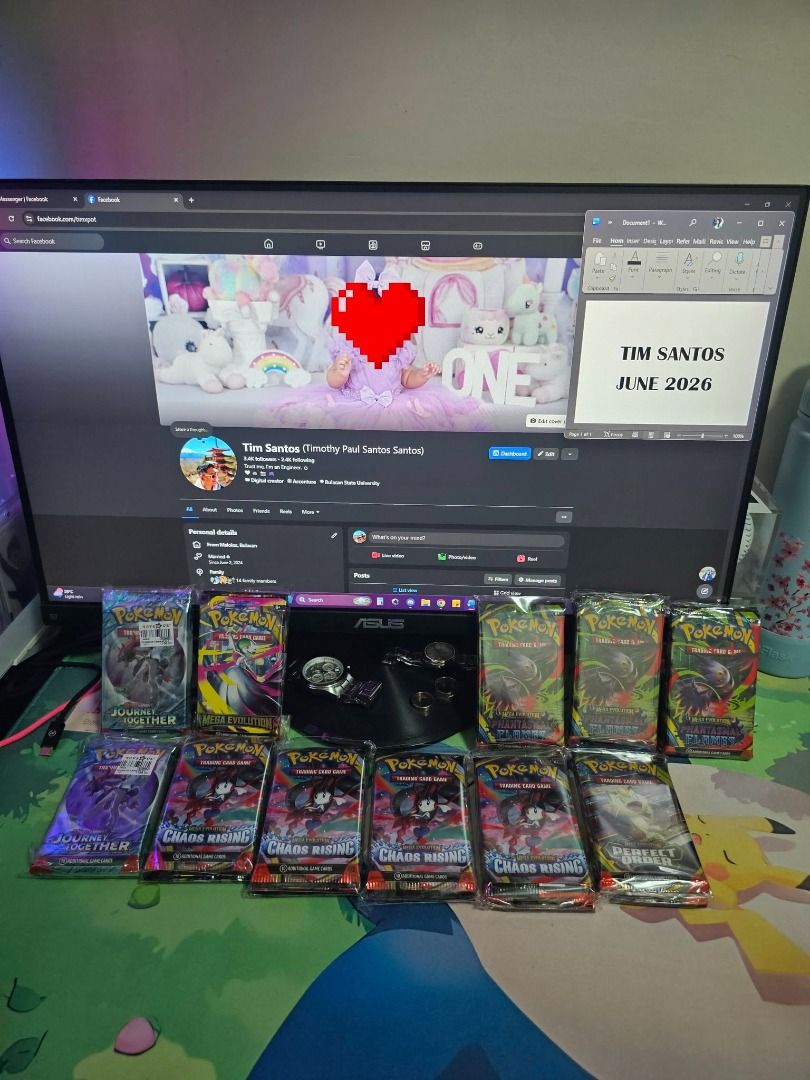 Pokemon TCG Booster Packs - Various Sets (Category: Card Packs) located in Bulacan. Submitted by timxpot (Listing ID 1442571667, Image 1). Description: Sealed Pokemon TCG Booster Packs Mega Evolution Booster pack (x4) – ₱630 each Perfect Order Booster pack (x4) – ₱450 each Journey Together Booster pack (x8) – ₱500 each Chaos Rising Booster pack (x16) – ₱430 each Phantasmal Flames Booster pack (x12) – ₱800 each Fairview, QC.